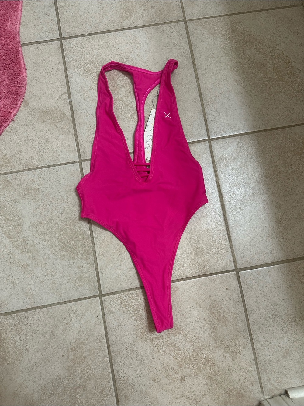 Boutine LA Fuchsia Pink One-Piece Swimsuit